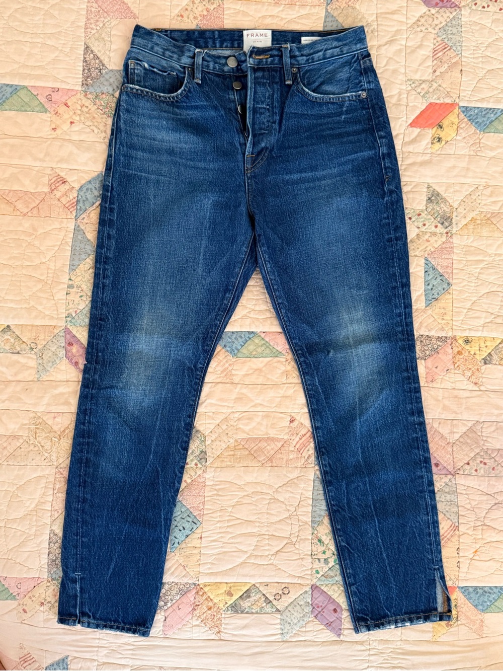 FRAME Le Original Skinny Jeans | Button Fly  | Rigid Re-Release | Size 27